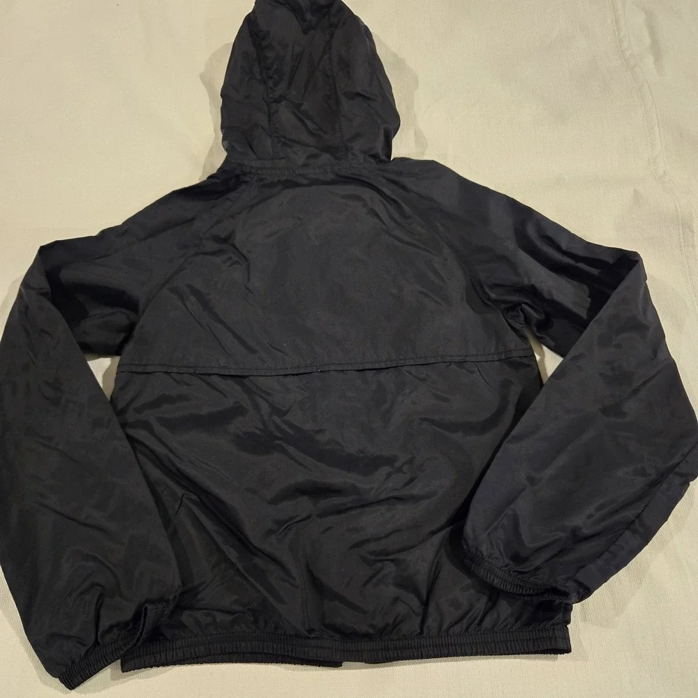 Gap Girl's Full Zip Windbreaker Rain Jacket w/ Hood Pockets Name Tag Size L(10)‎
